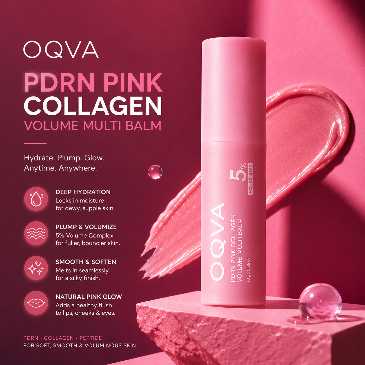 Oqva Pink Collagen Volume Multi balm