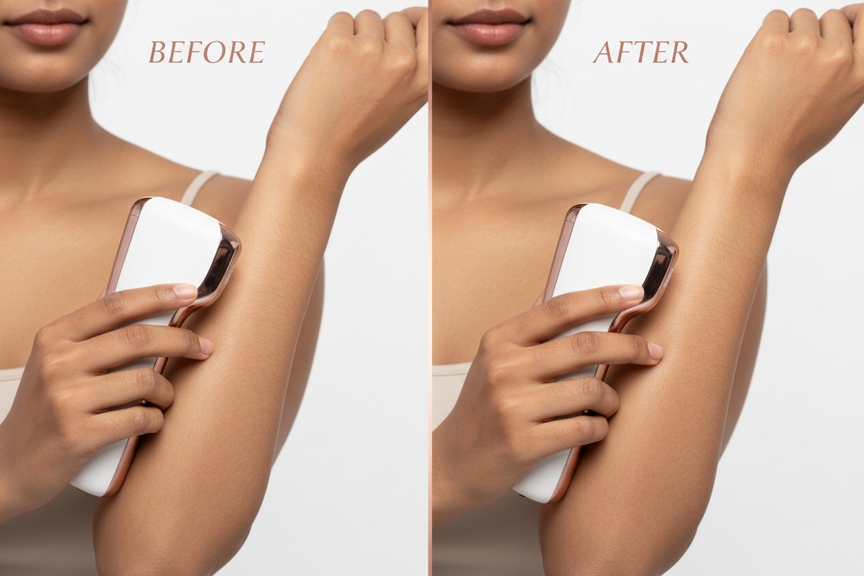 Before and After Arms - Product in Use