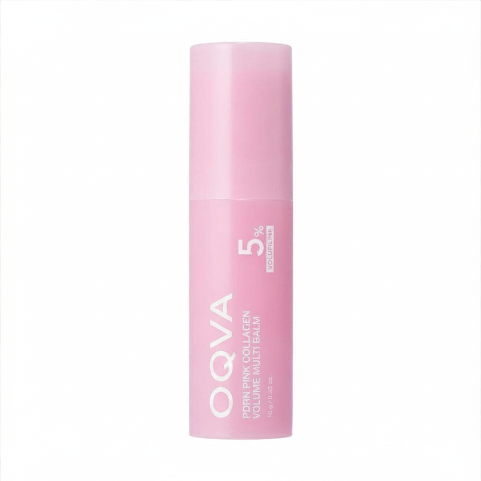 Oqva Pink Collagen Volume Multi-Balm | All-in-1 Plumping Stick for Eyes, Lips & Smile Lines